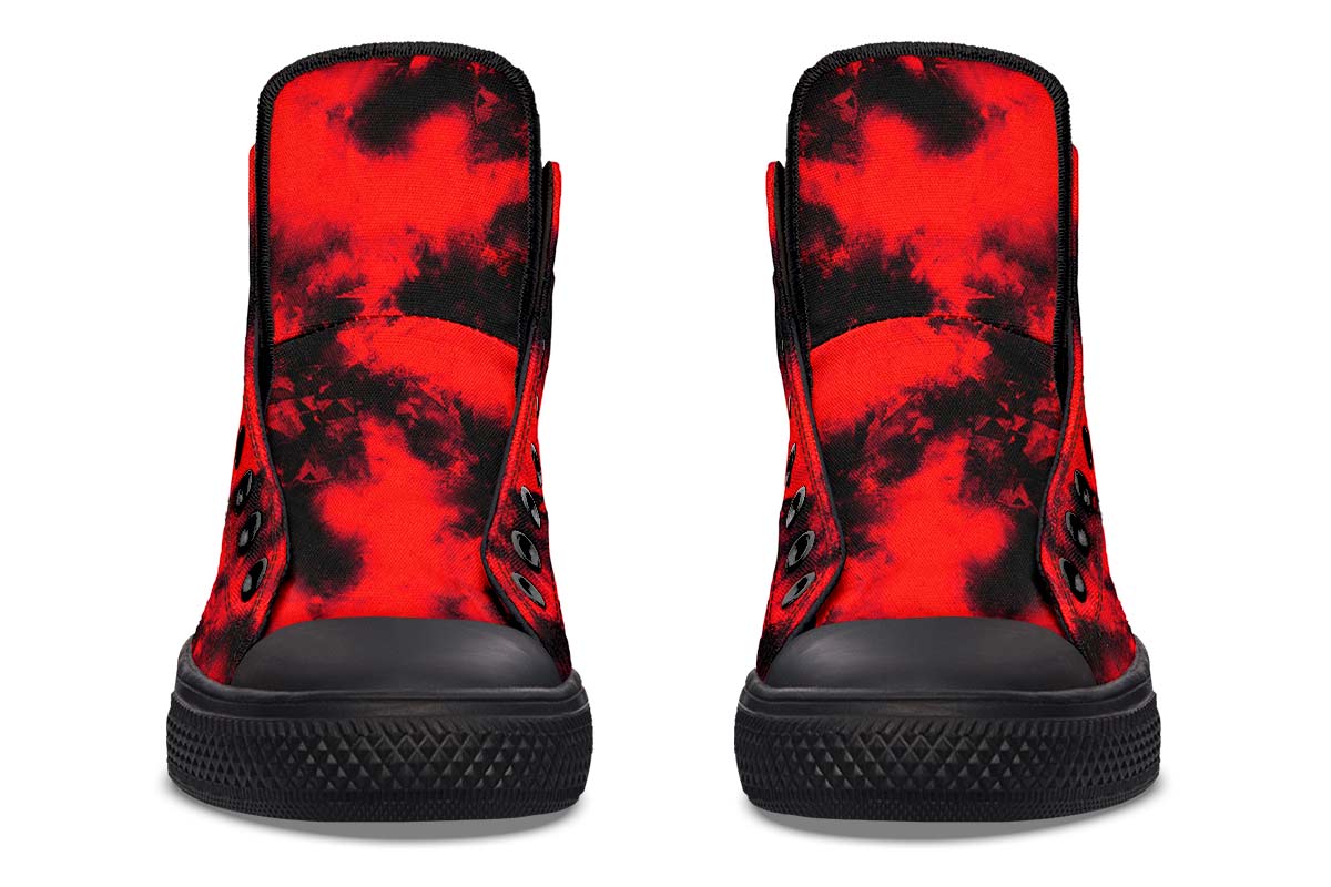 Printed Couple High-top Canvas Shoes