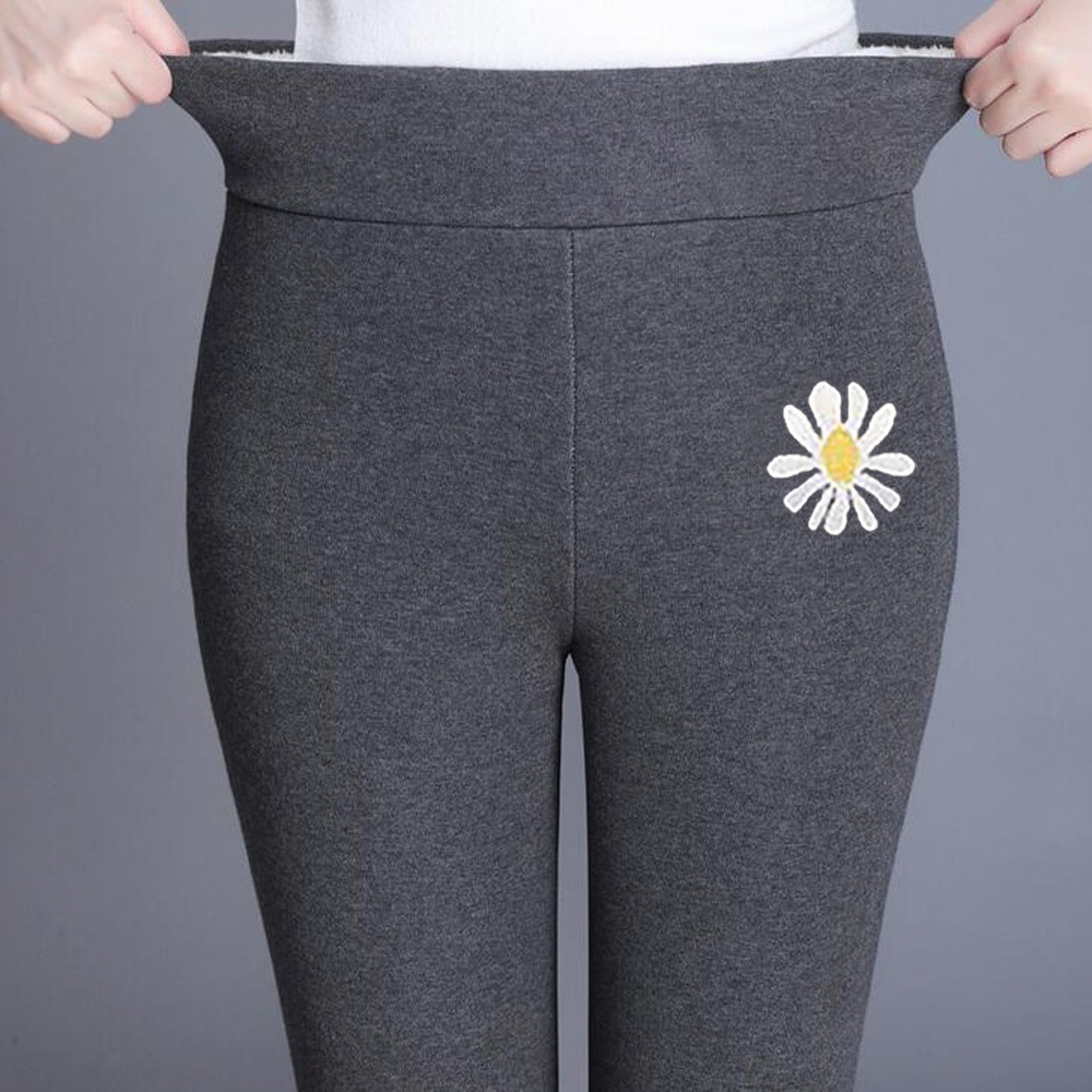 Women's Fleece Thickened Thick Printed Leggings