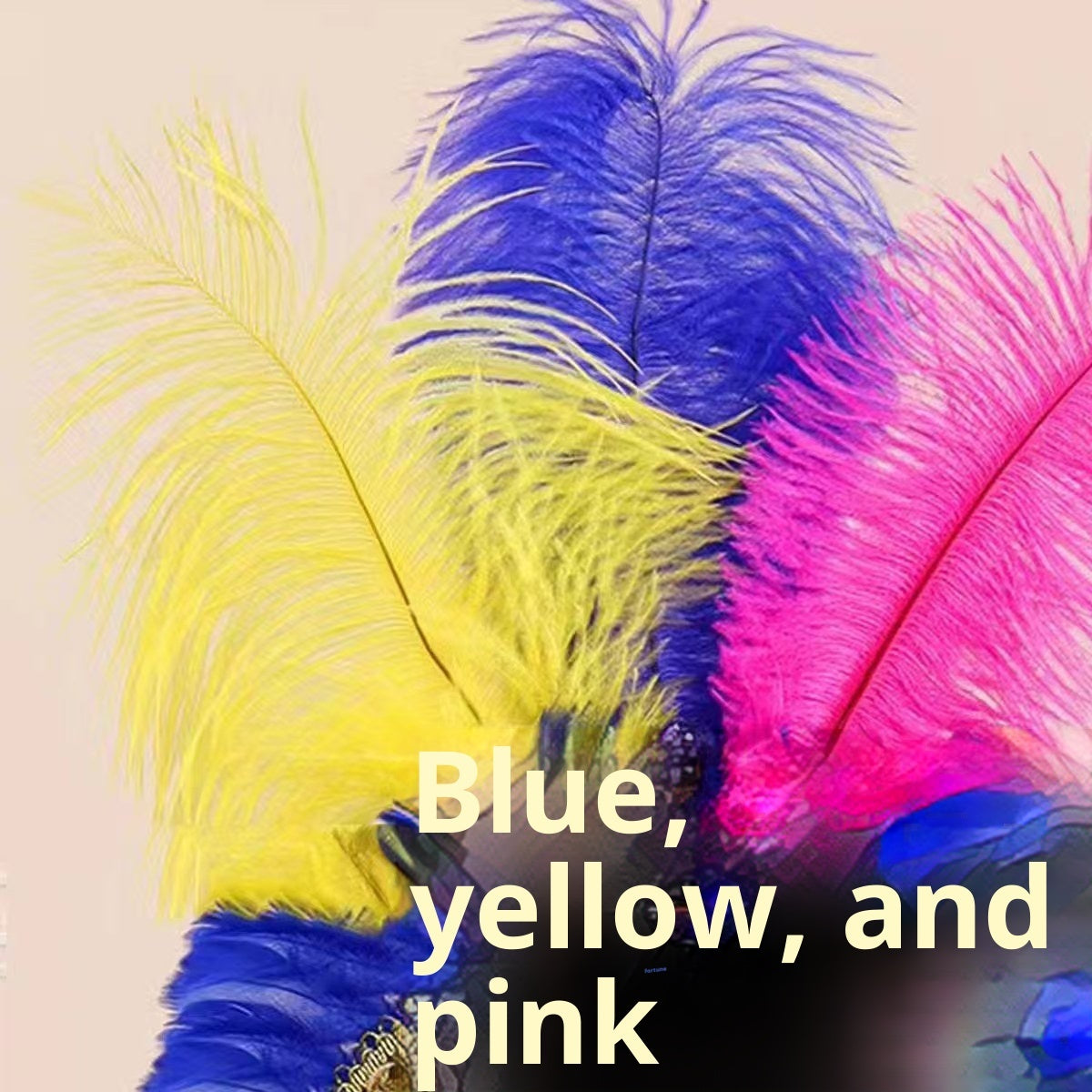 Feather Headdress Stage Performance Headwear Prop Retro Handmade