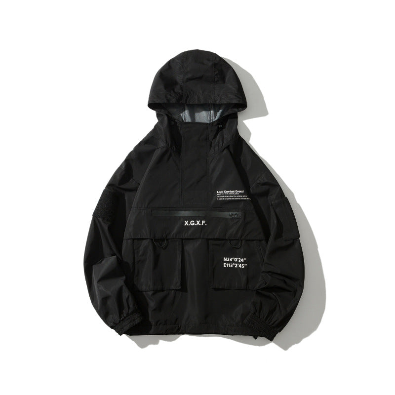 Multi pocket tactical function assault jacket overalls men's jacket