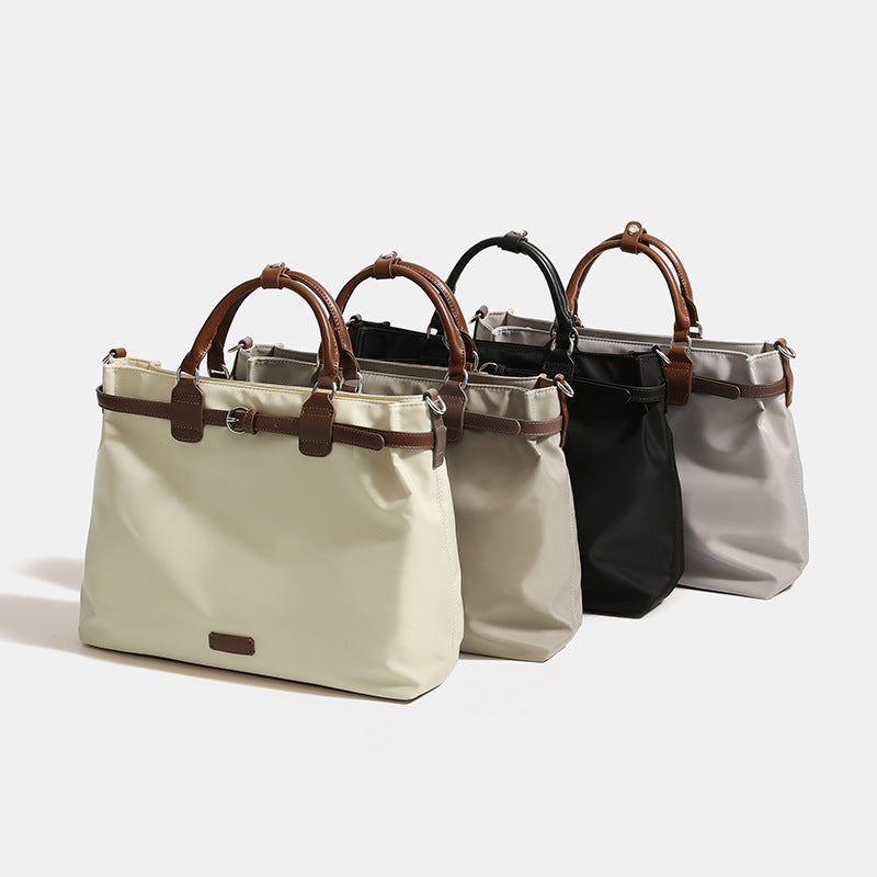 Women's Simple Large-capacity Nylon Shoulder Tote Bag