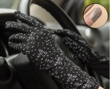 Pure cotton gloves sunscreen sleeve non-slip touch screen