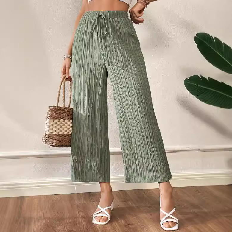 High Waist Slimming Cool Thin Casual Pants