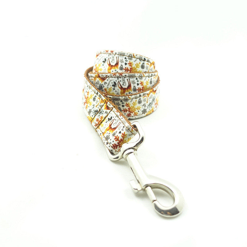 MUTTCO original golden Christmas pet leash