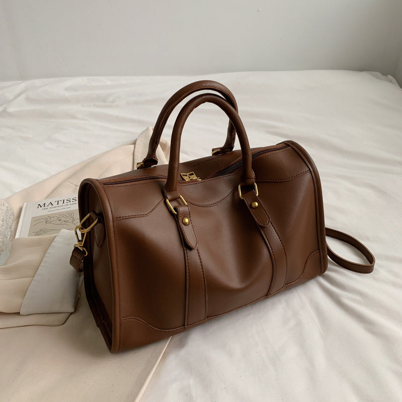 Portable Autumn And Winter Texture Large Capacity Bag