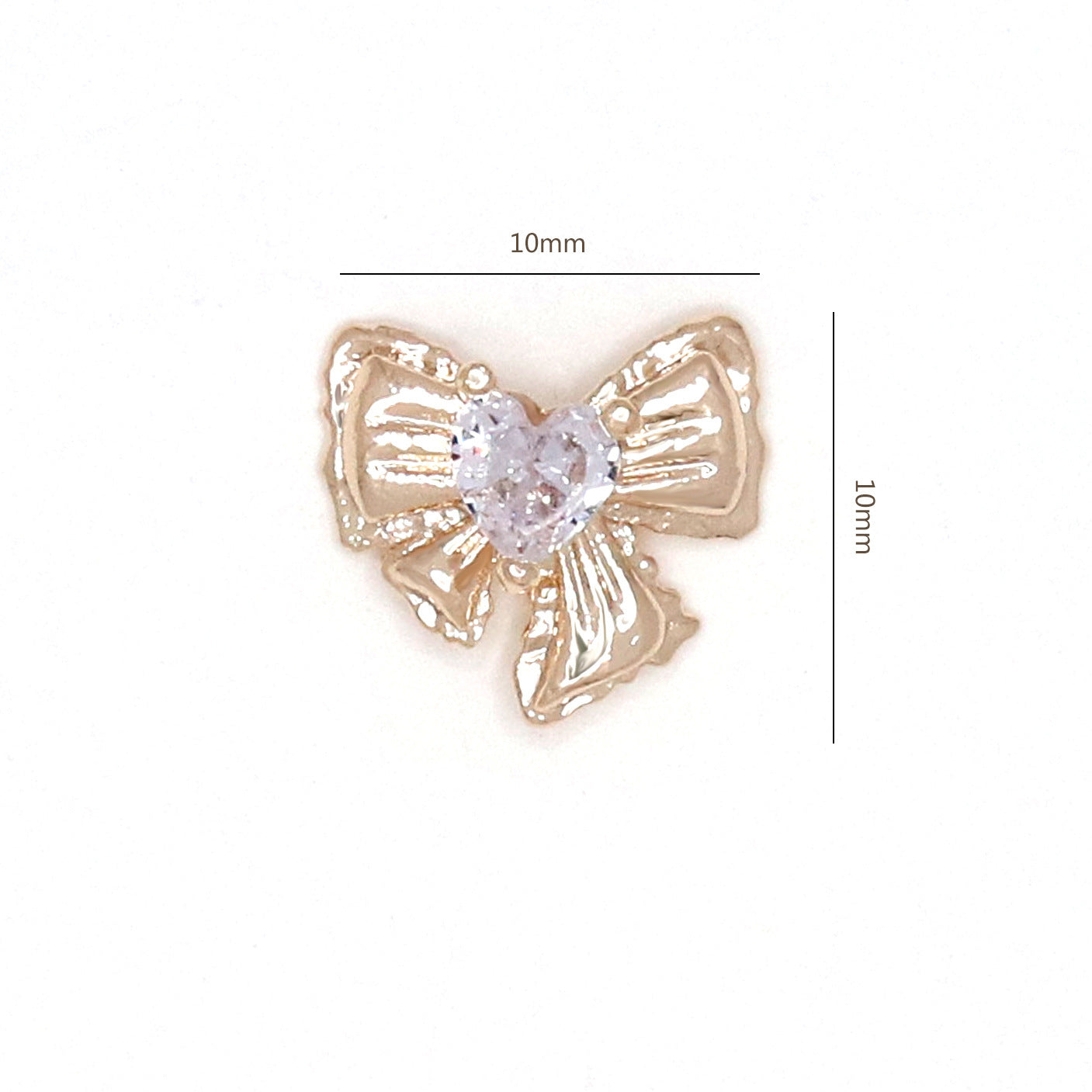 Bow Zircon Nail Ornament Zircon