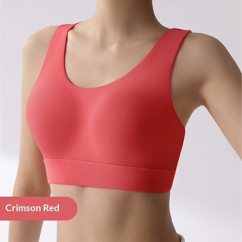 Integrated Fixed Cup Sports Shockproof Women's High-Intensity Running Fitness Vest