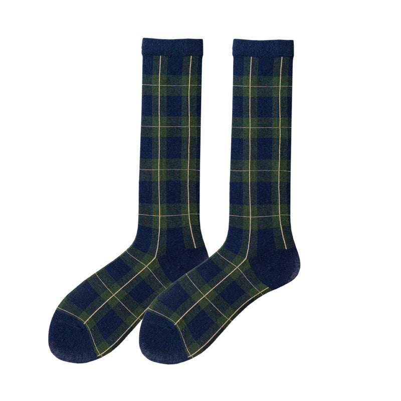 Women's High Tube Calf And Knee Pile Stockings Cotton Socks