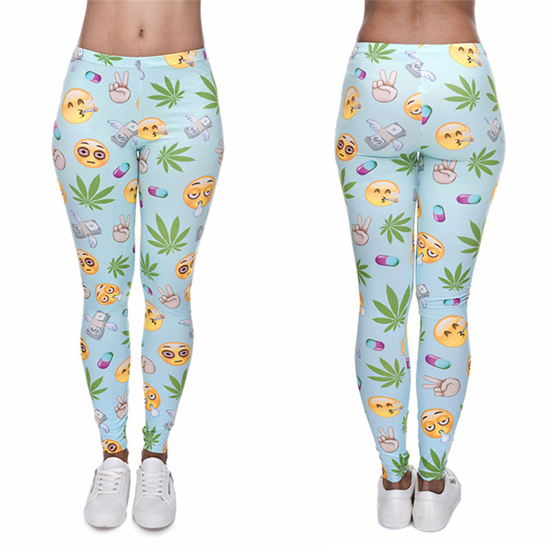 High Waist Sports Yoga Big Leggings Female