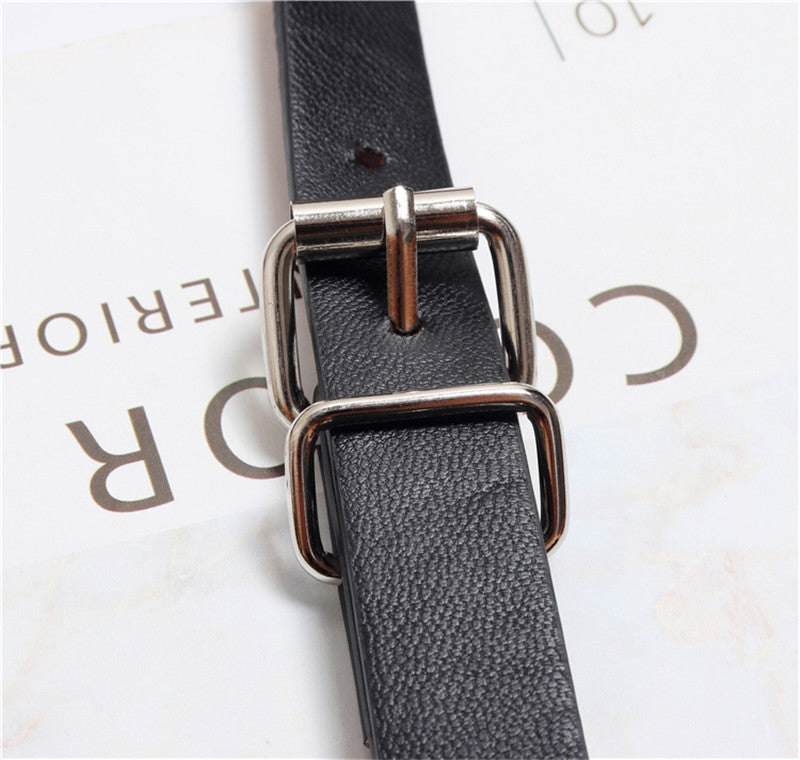 Joker pin buckle PU leather strap
