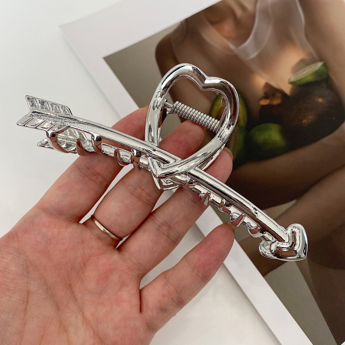 The New One Arrow Through The Heart Metal Gripping Headgear