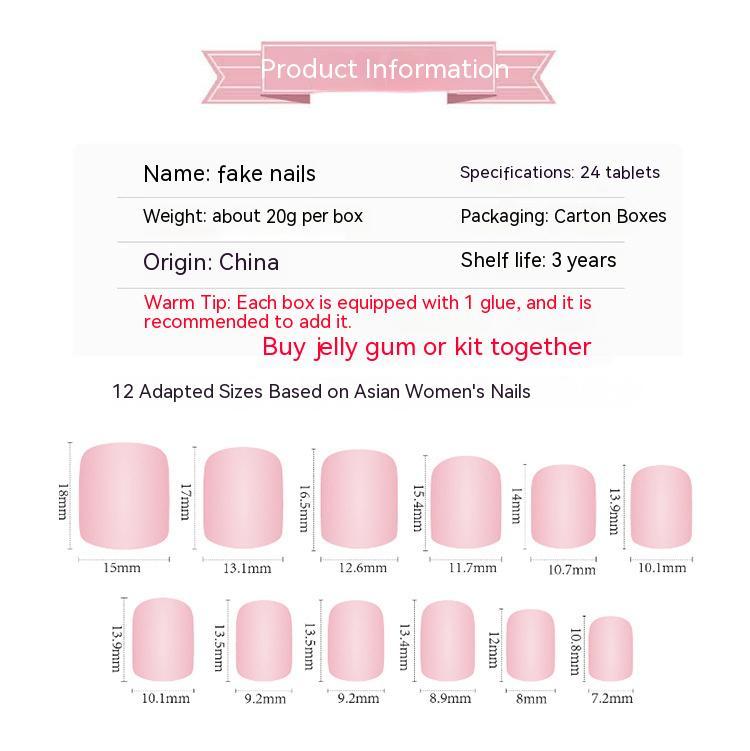 Green Ice Transparent Cows Pattern Removable Fake Nail Tip