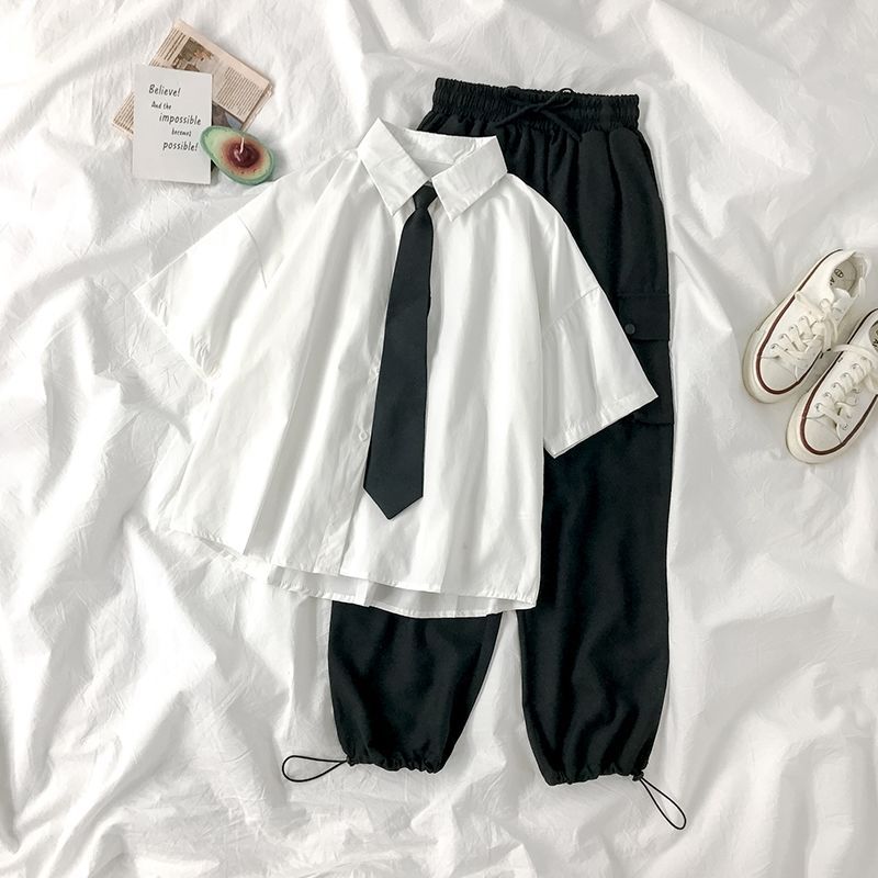 New Summer Loose Casual Short-sleeved Shirt