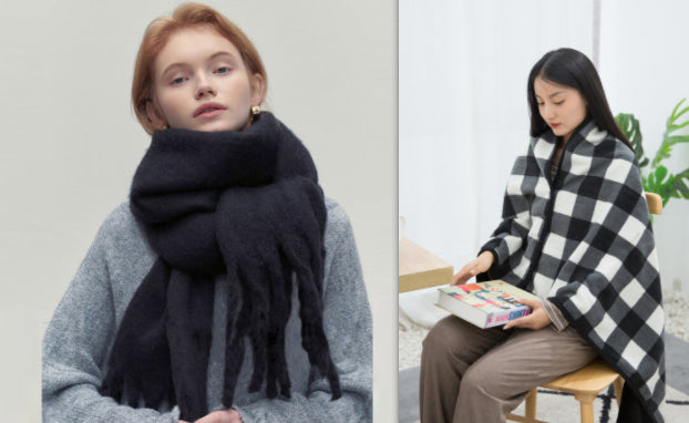 Glutinous Idle Style Thermal Long Scarf