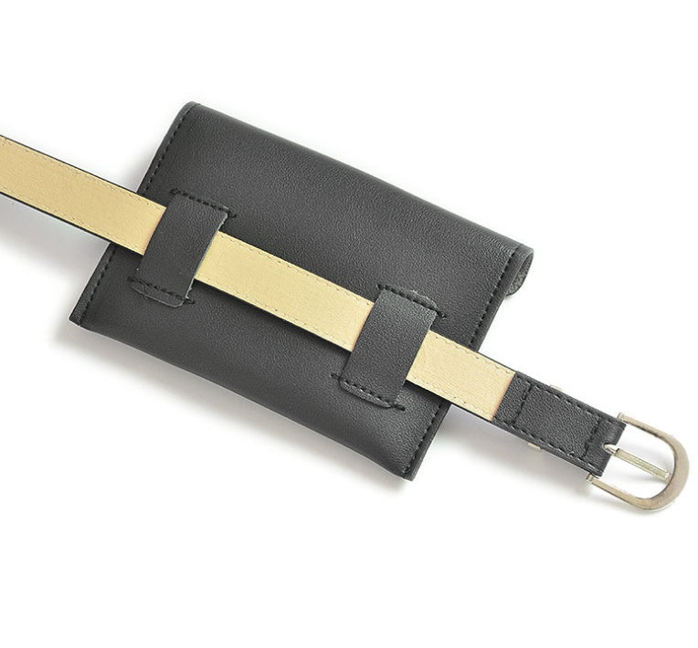 Fanny Pack Women Belt Bag Leather Waist Bag Fashion Women's Pure Color Ring PU Messenger Shoulder Chest pochete homem C25