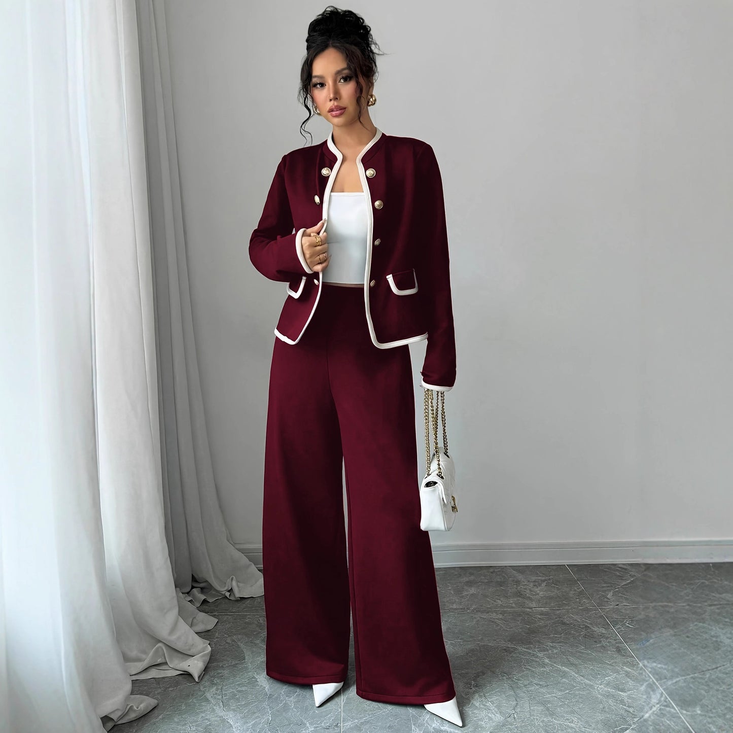 Slimming New Chinese Style Casual Chic Womens Suit