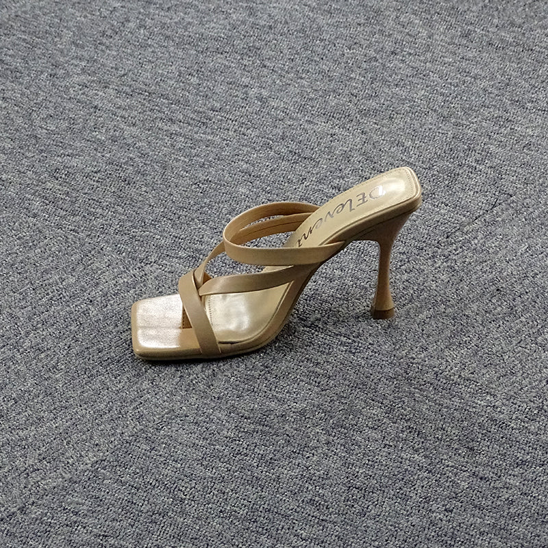 Women's high heel sandals and slippers