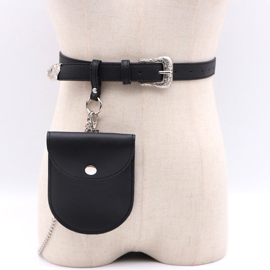 Vintage carved lady leash