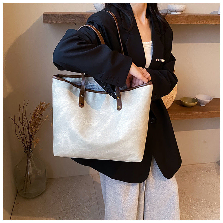 Ladies New Versatile Textured One-shoulder Bag
