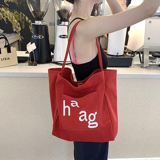 Large Capacity Canvas Commuter Tote