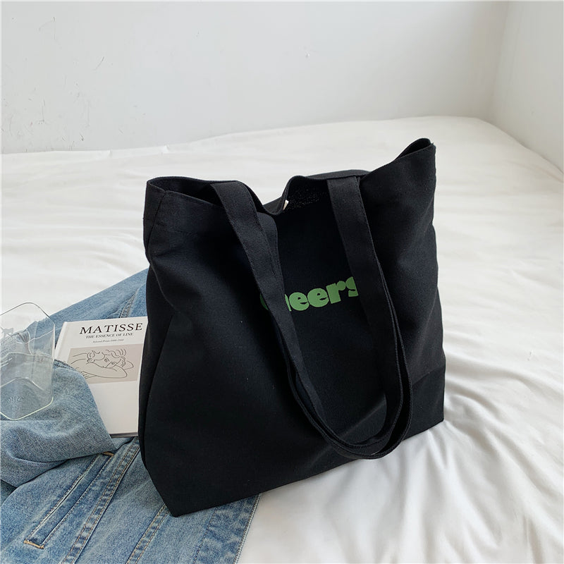 Japanese Lazy Style Large Capacity Carrying Canvas Shoulder Bag