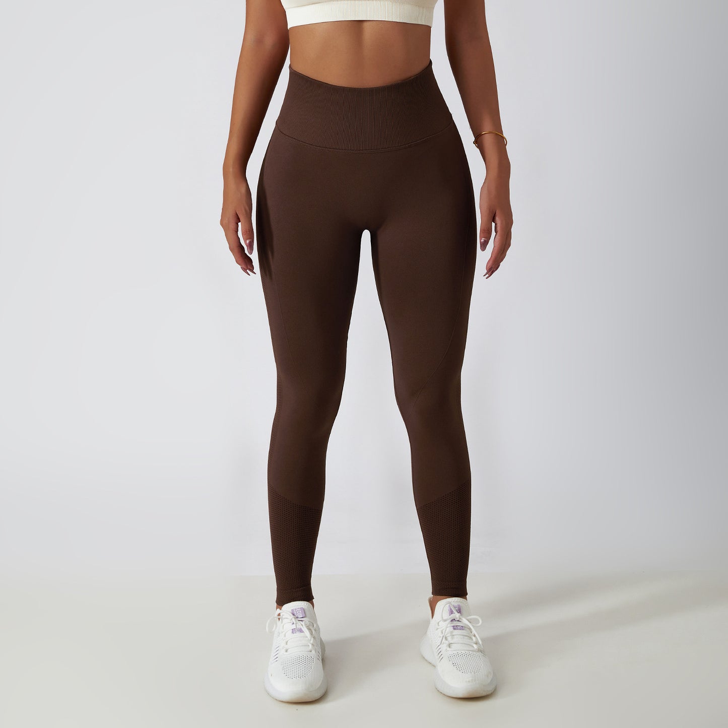 Outdoor Running Hip Raise Yoga Pants Women's Seamless Knitted Tight High Waist Breathable Sports Yoga Pants Yoga Pants