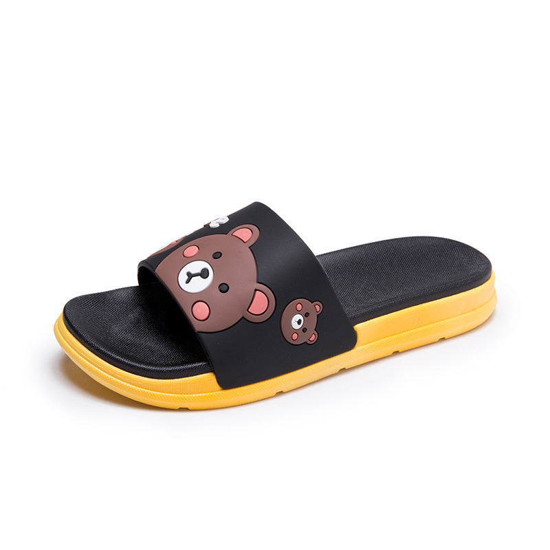 Household indoor silent non-slip deodorant slippers
