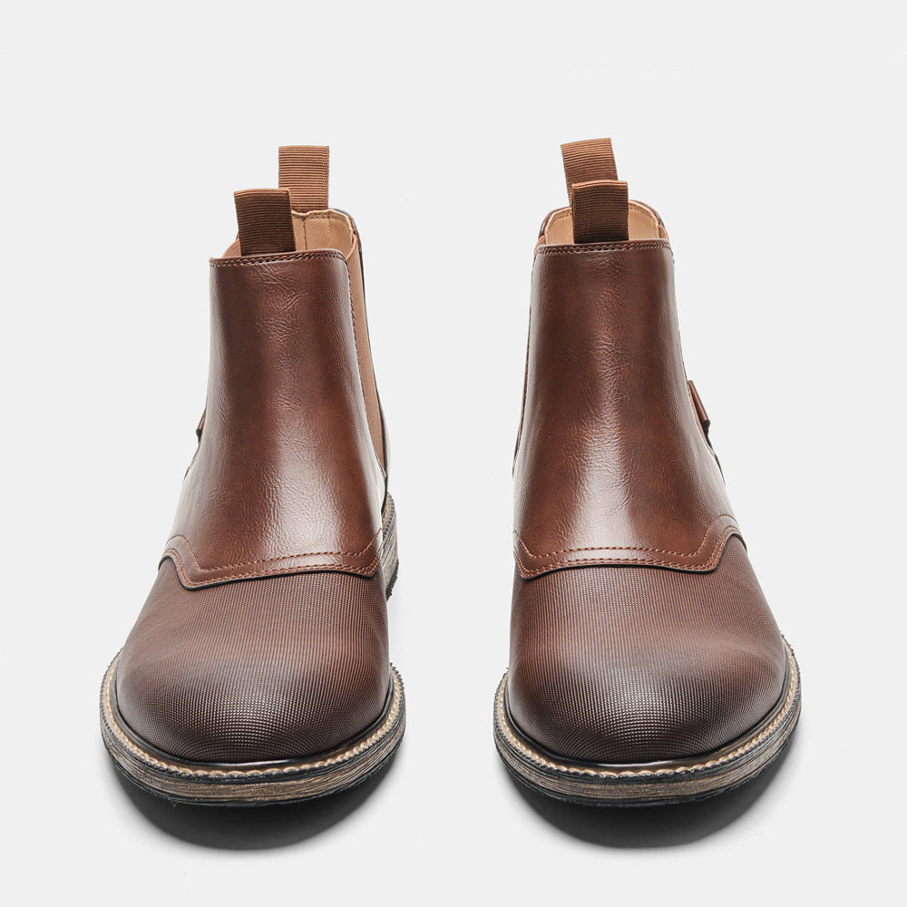 New Trendy Workwear Men's Short Boots