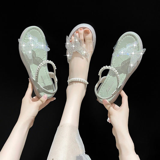 Net Celebrity Women's Slippers For Outer Wear