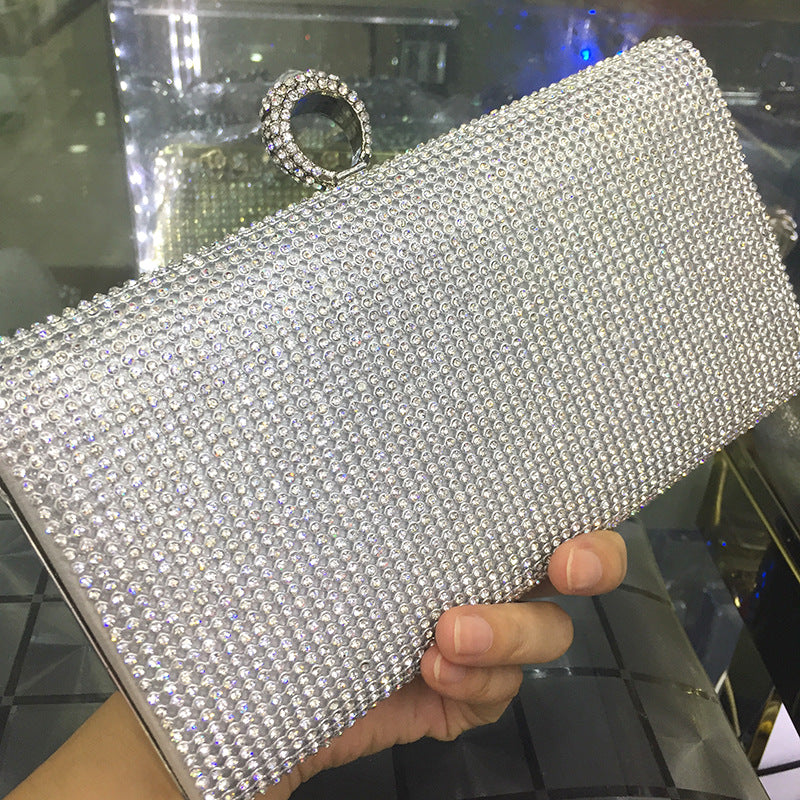 Diamantbesat Dame Håndtaske Diamant