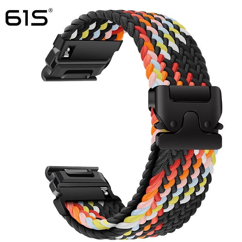 Elastic Umbrella Buckle Woven Watch Band