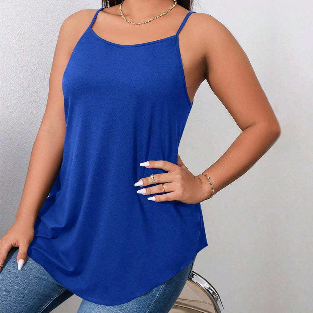 Women's Casual Waist-tied Versatile Solid-color Top