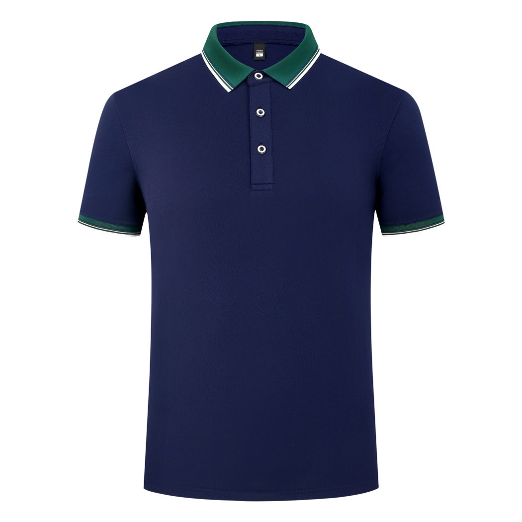 Elastic Fiber Di Skin Cotton Polo Shirt Color Matching