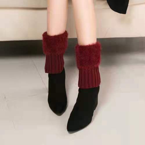 Autumn And Winter New Woolen Boots Cover