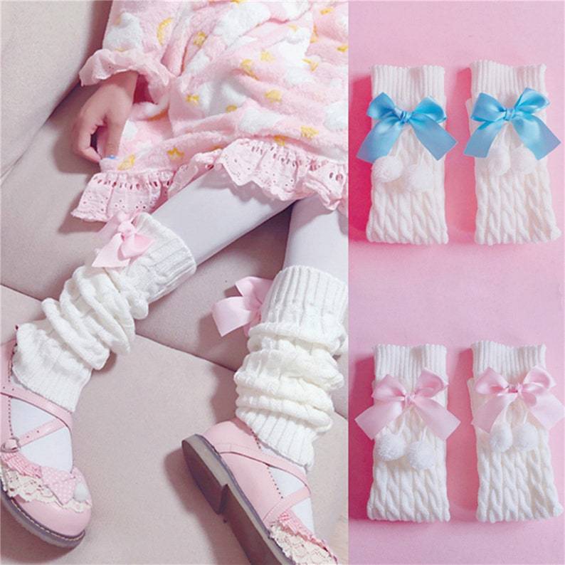 Warm Bow Elephant Socks Mid-calf Foot Sock
