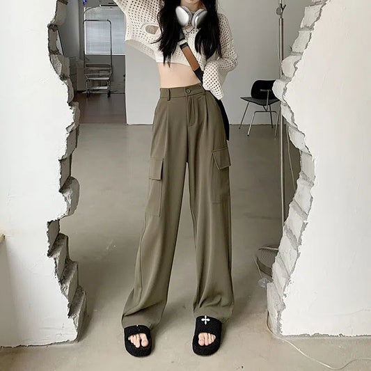 Women's Fashion Retro Versatile Work Pants