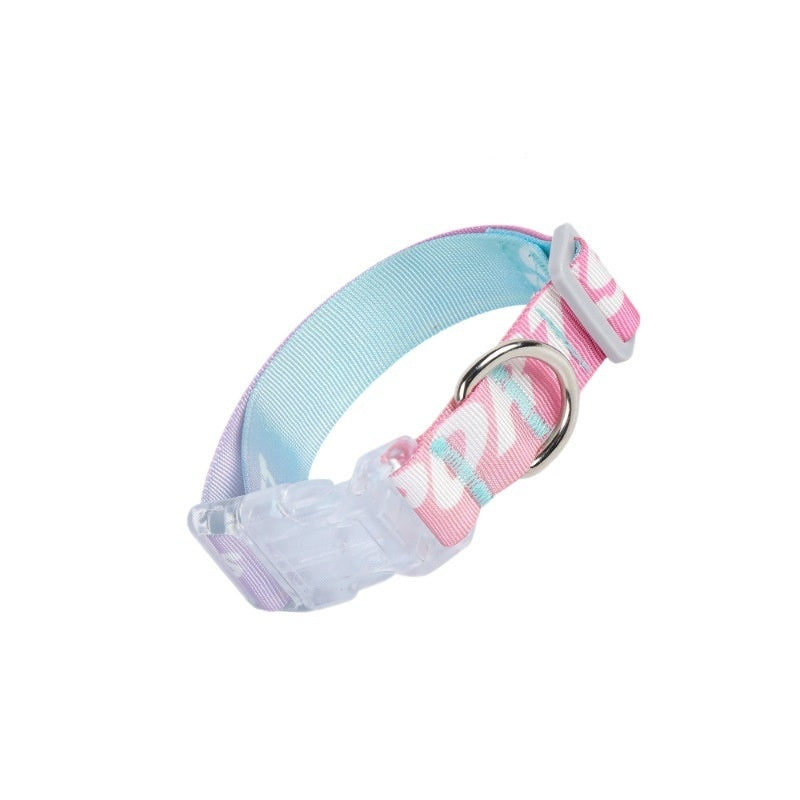 Dog Collar Cartoon Gradient Printing Adjustable