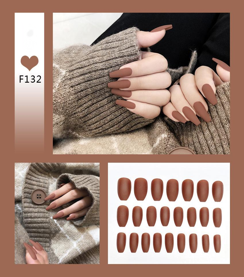 Matte Matte Super Long Ballet Nail