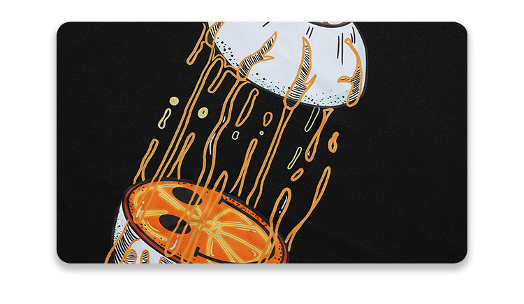 Eye Print Oversize Couple Short-sleeved T-shirt Men And Women Can Wear