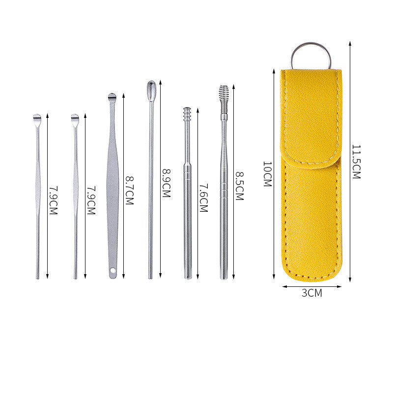 Earpick Set Of Artifact Japanese Spiral Wet Buckle Professional Ear Cleaner