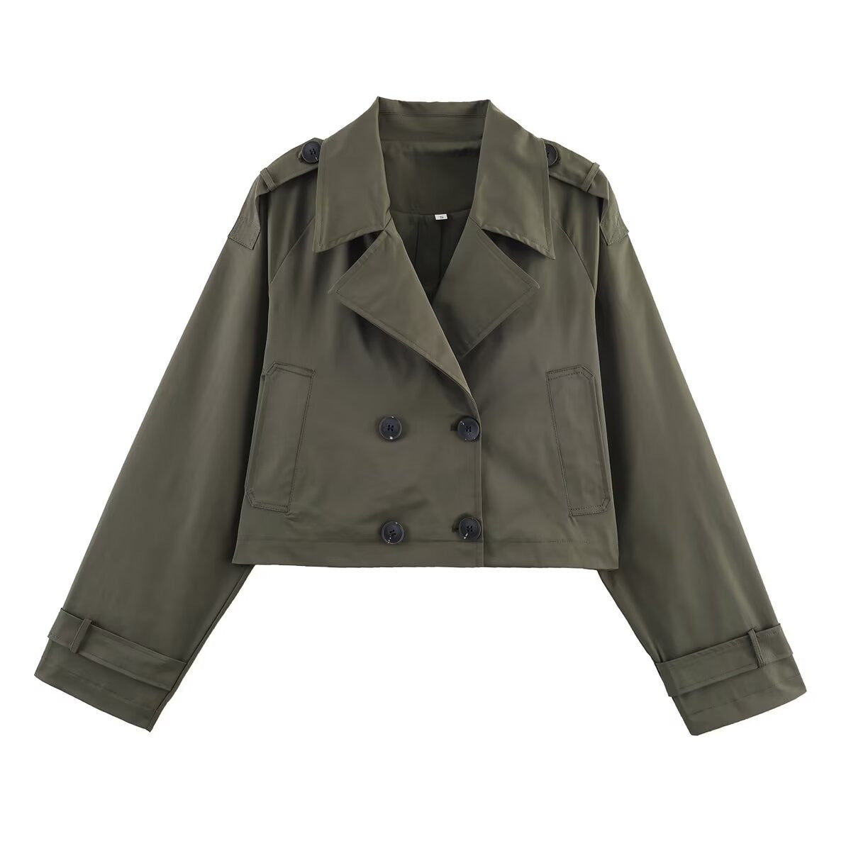 Sleek Slim Fit Short Trench Coat Jacket
