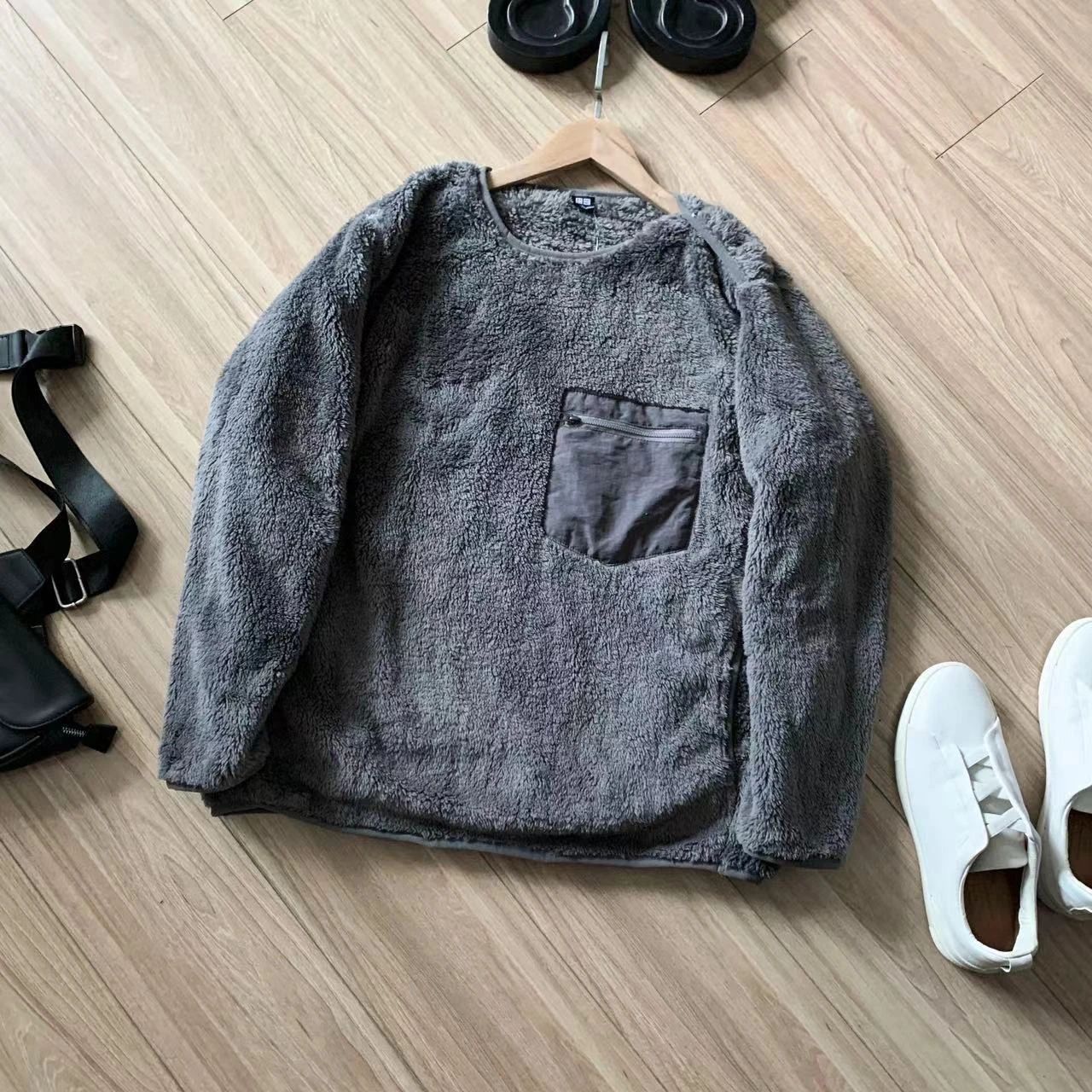 Mens And Womens Long-pile Fleece Pullover For Fallwinter