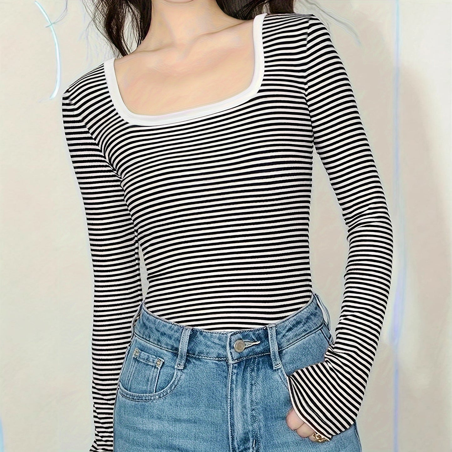 Womens Long-sleeve T-shirt Inner Base Layer Top
