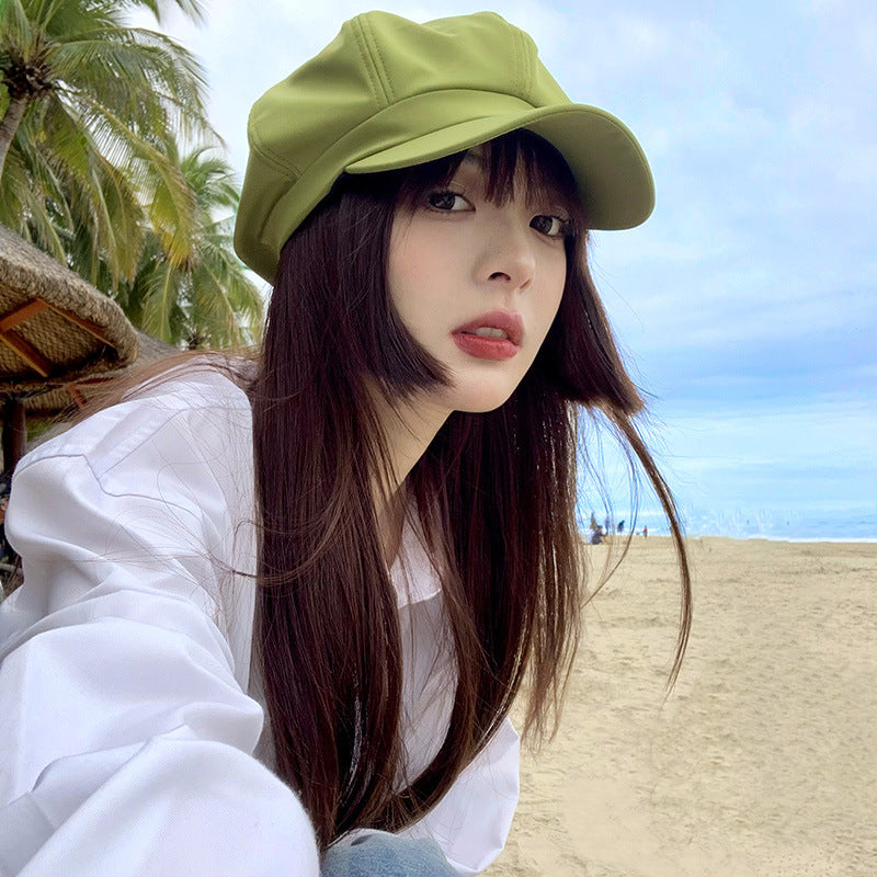 Octagonal Hat With Round Face For Slimming And Fashionable Look