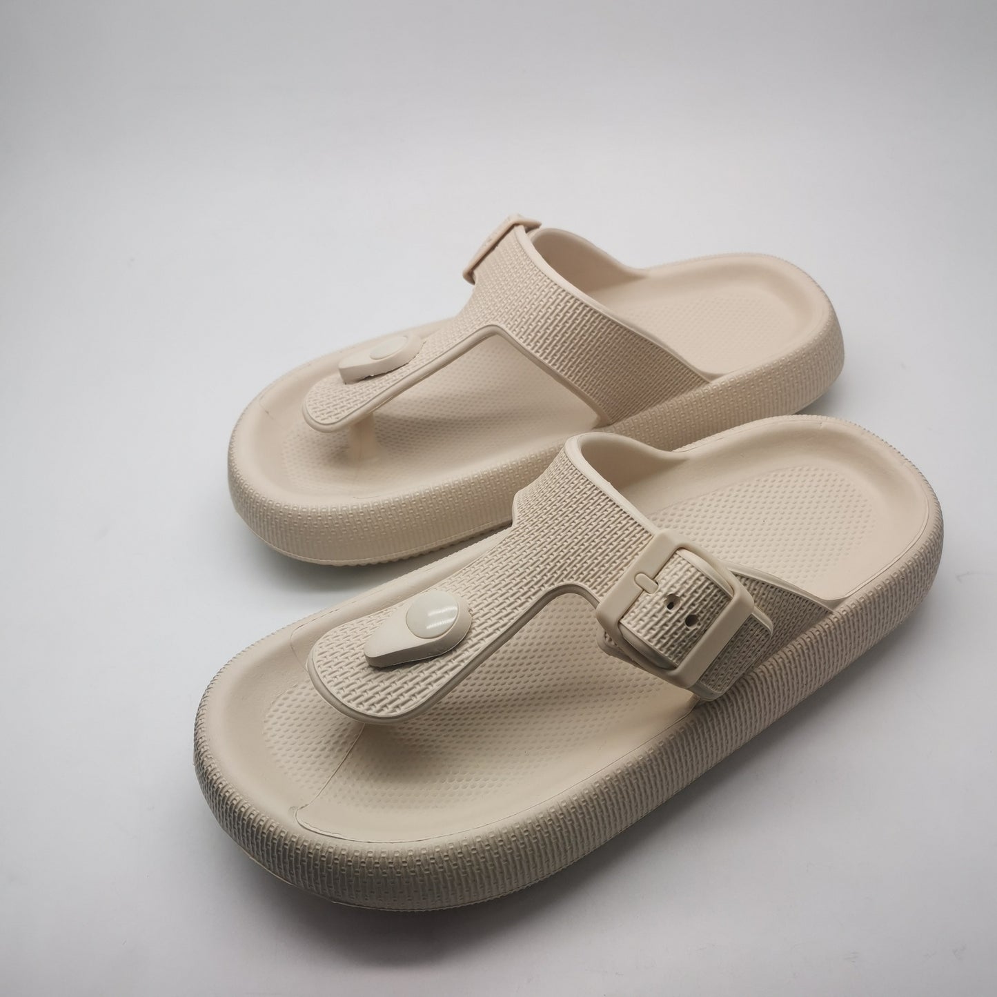 EVA spændeflip-flop mode skridsikre slip-on-sandaler udendørs dobbeltsidet strandsandal