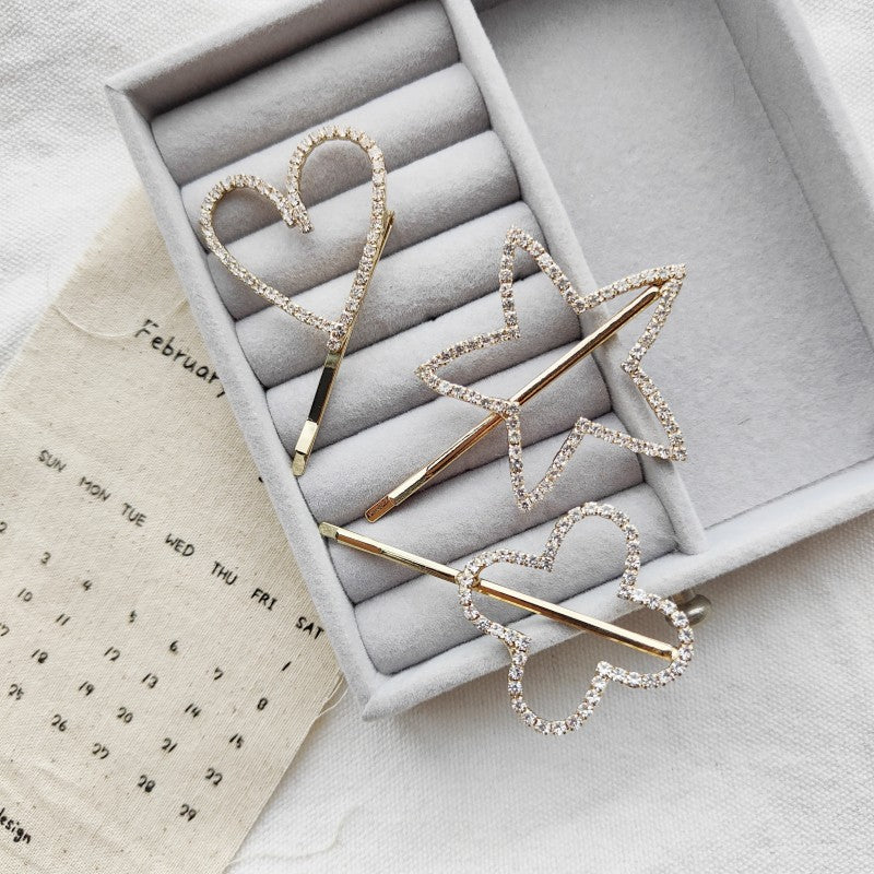 South Korea Rhinestone Butterfly Barrettes Temperament Fringe Bobby Pin