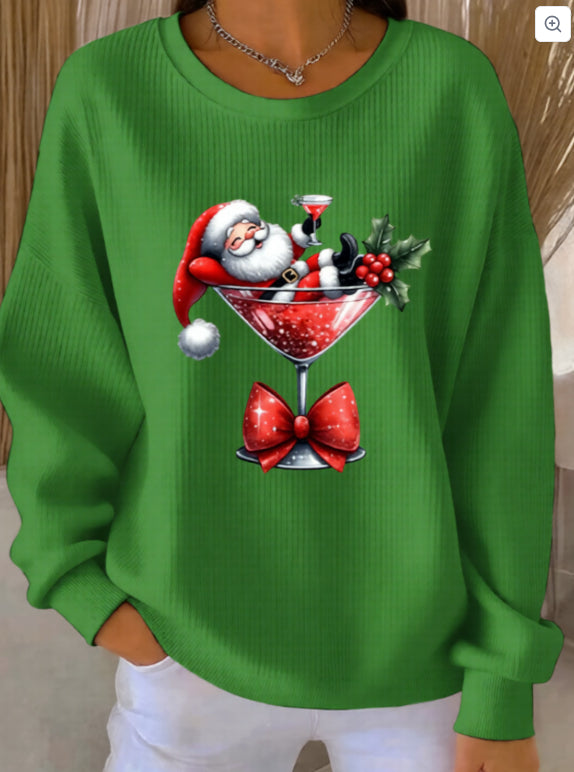 Relaxed-fit Casual Autumnwinter Long-sleeve Crew-neck Sweatshirt