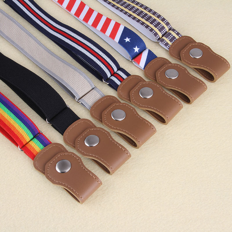Children's Elastic Lazy Belt Snap