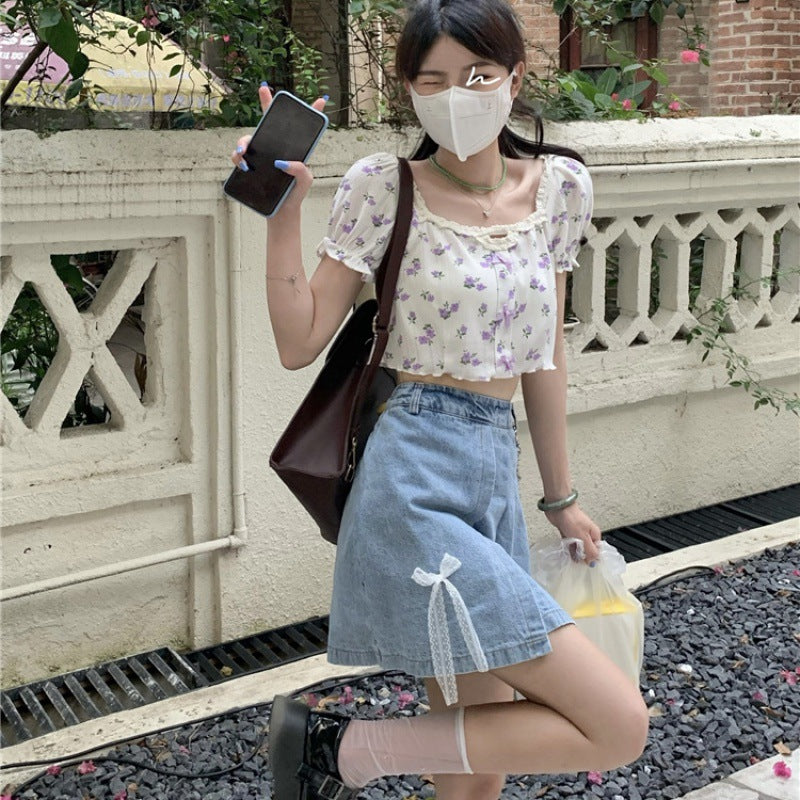line Pleated High-waisted Skirt New Style