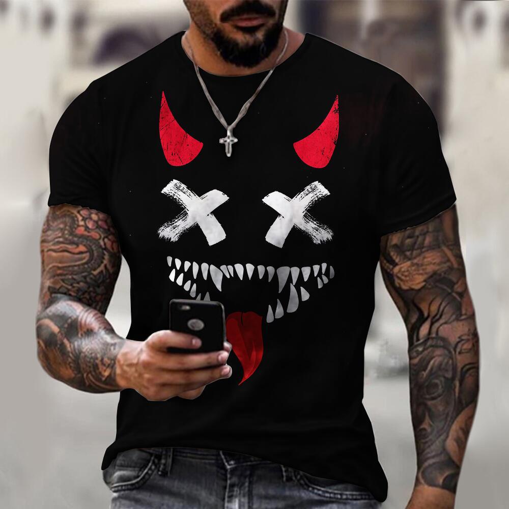Fashion Christmas Short Sleeve Round Neck